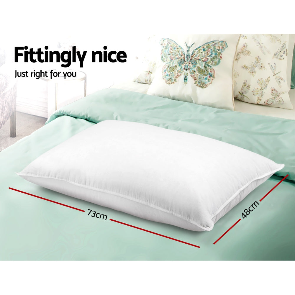 Giselle Bedding 4 Pack Bed Pillow Family Hotel 48X73CM PILLOW-MICRO-2M2F