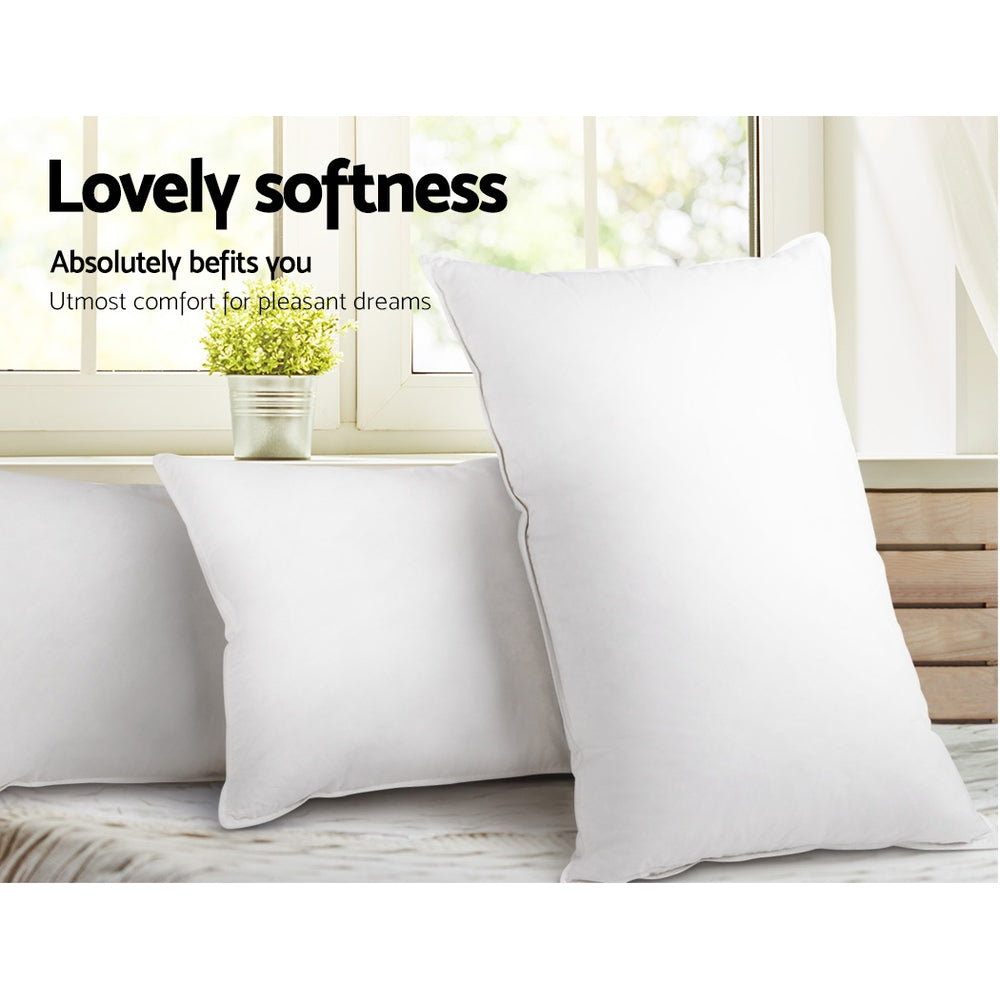Giselle Bedding 4 Pack Bed Pillow Family Hotel 48X73CM PILLOW-MICRO-2M2F