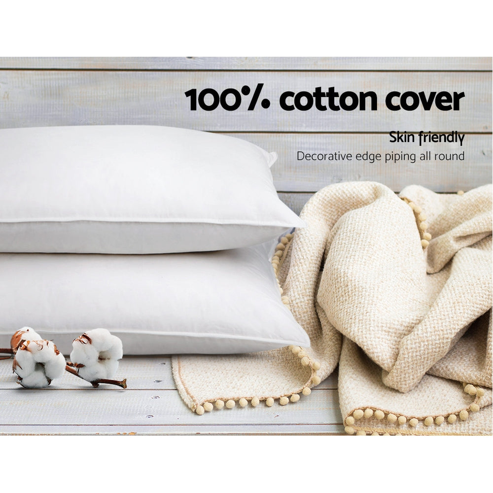 Giselle Bedding 4 Pack Bed Pillow Family Hotel 48X73CM PILLOW-MICRO-2M2F