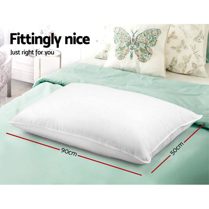 Giselle Bedding 4 Pack Bed Pillow Family Hotel 50X90CM PILLOW-MICRO-2M2F-K