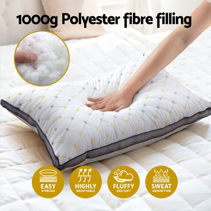 Giselle Bedding Pillows Microfibre Pillow PILLOW-MICRO-4873