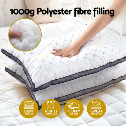 Giselle 2pcs Pillows Microfibre PILLOW-MICRO-4873X2