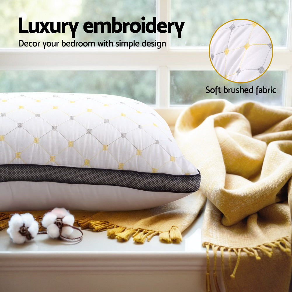 Giselle 2pcs Pillows Microfibre PILLOW-MICRO-4873X2