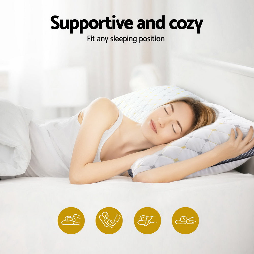 Giselle 2pcs Pillows Microfibre PILLOW-MICRO-4873X2