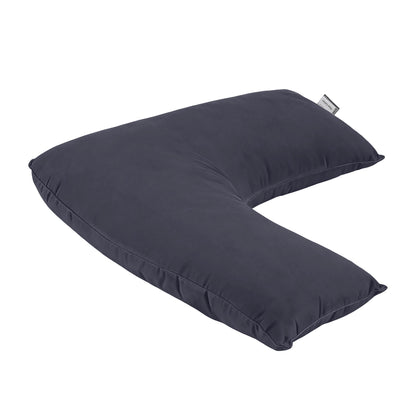 Giselle V Shape Pillow Boomerang Nursing Body Cushion Grey PILLOW-MICRO-V-GY