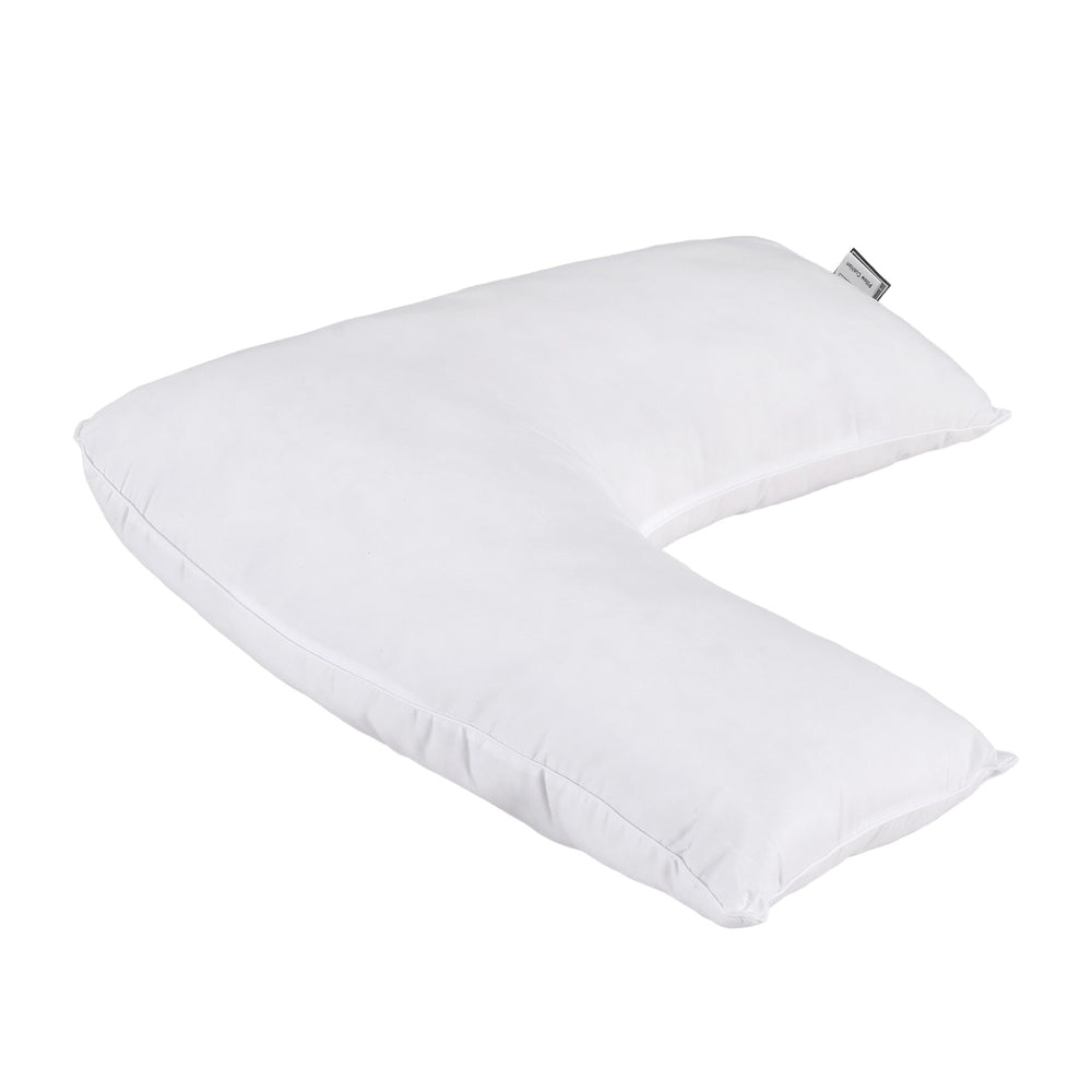 Giselle V Shape Pillow Boomerang Nursing Body Cushion PILLOW-MICRO-V-WH