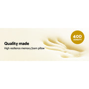 Giselle Bedding Memory Foam Neck Roll Pillow Bamboo Cover PILLOW-ROLL-WH
