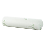 Giselle Bedding Memory Foam Neck Roll Pillow Bamboo Cover PILLOW-ROLL-WH