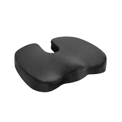 Giselle Bedding Seat Cushion Memory Foam Pillow Back Pain Relief Chair Pad Black PILLOW-SEAT-BK