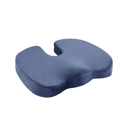 Giselle Bedding Seat Cushion Memory Foam Pillow Back Pain Relief Chair Pad Blue PILLOW-SEAT-BU
