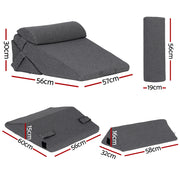 Giselle Bedding Adjustable Wedge Pillow Grey PILLOW-WEDGE-AD-GY