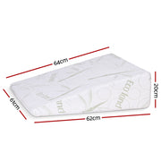 Giselle Bedding Wedge Pillow Gel Memory Foam Ergonomic Support Bamboo Cover PILLOW-WEDGE-BAM-10