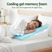 Giselle Bedding Wedge Pillow Gel Memory Foam Ergonomic Support Bamboo Cover PILLOW-WEDGE-BAM-10