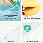 Giselle Bedding Wedge Pillow Bamboo Cover Twin Pack PILLOW-WEDGE-BAMX2