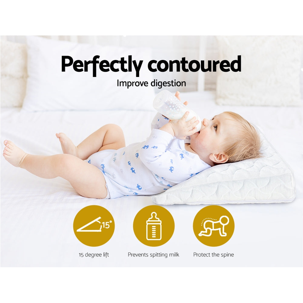 Giselle Bedding Baby Infant Wedge Pillow PILLOW-WEDGE-BB-WH