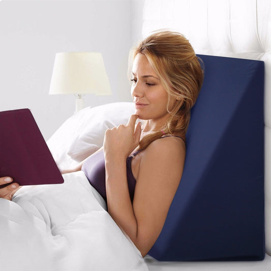 Giselle Bedding Wedge Pillow Blue PILLOW-WEDGE-BU