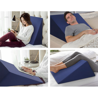 Giselle Bedding Wedge Pillow Blue PILLOW-WEDGE-BU