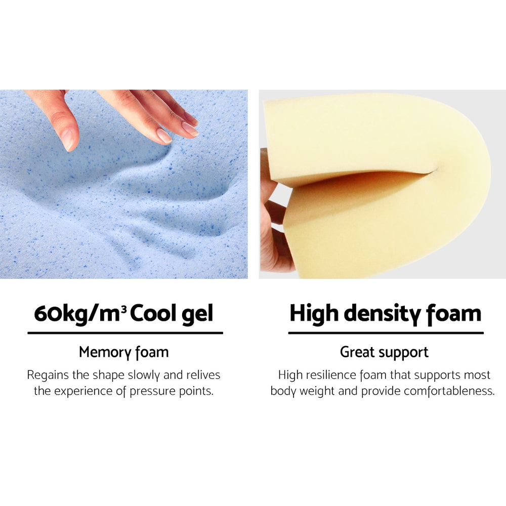 Giselle Bedding Wedge Pillow Blue Twin Pack PILLOW-WEDGE-BUX2