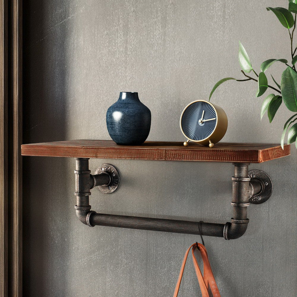 Artiss Floating DIY Pipe Shelf - IVES PIPE-61-1LVL-RACK