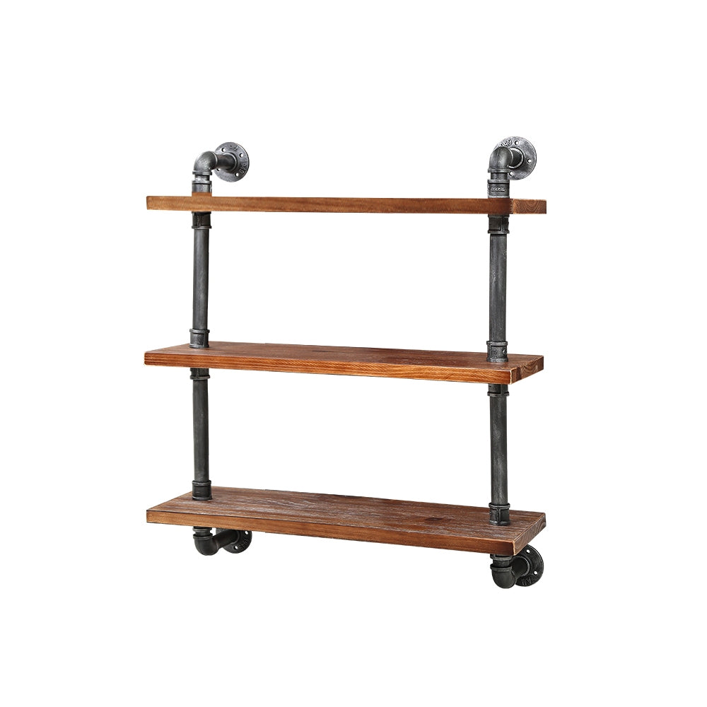 Artiss Floating DIY Pipe Shelf 3 Tiers - IRMA PIPE-61-3LVL-WALL