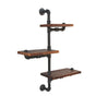 Artiss Floating DIY Pipe Shelf 3 Tiers - IVAN PIPE-84-3LVL-ADJUST