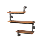 Artiss Floating DIY Pipe Shelf 3 Tiers - IONA PIPE-84-3LVL-SNAKE