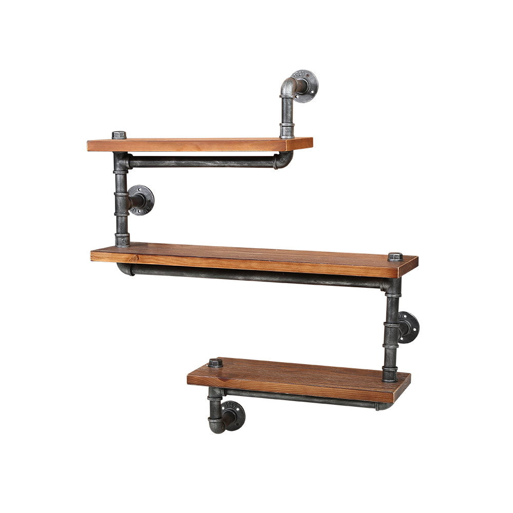 Artiss Floating DIY Pipe Shelf 3 Tiers - IONA PIPE-84-3LVL-SNAKE