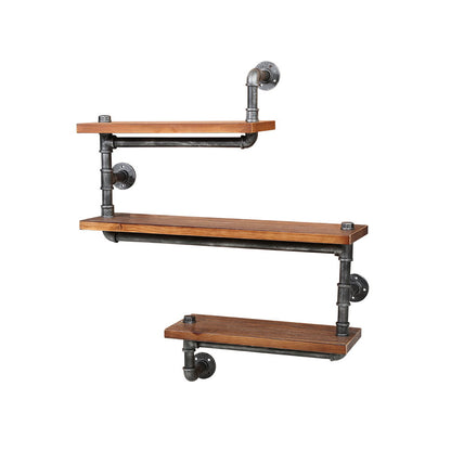 Artiss Floating DIY Pipe Shelf 3 Tiers - IONA PIPE-84-3LVL-SNAKE