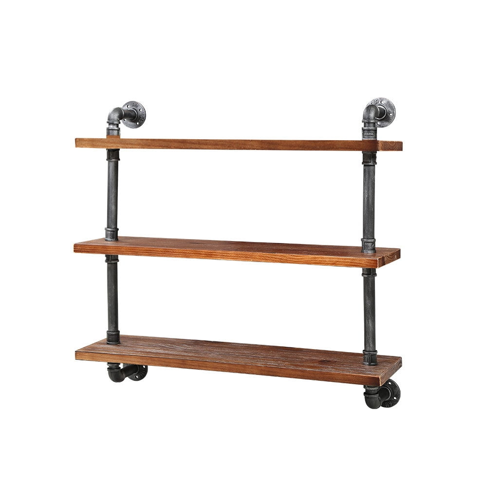 Artiss Floating DIY Pipe Shelf 3 Tiers - ISSA PIPE-92-3LVL-WALL