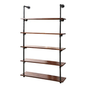 Artiss Floating DIY Pipe Shelf 5 Tiers - ISSA PIPE-92-5LVL-WALL