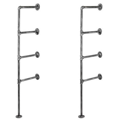Artiss Floating DIY Pipe Shelf Metal Brackets Set of 2 PIPE-DIY-4LVL-HGX2