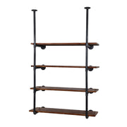 Artiss Bookshelf DIY Pipe Shelf 4 Tiers - INGE PIPE-DIY-4LVL-HGX2-90