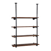 Artiss Bookshelf DIY Pipe Shelf 4 Tiers - INGE PIPE-DIY-4LVL-HGX2-90