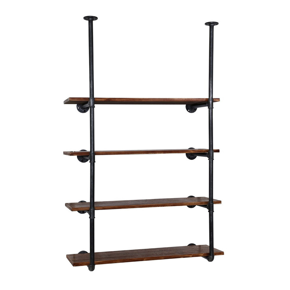Artiss Bookshelf DIY Pipe Shelf 4 Tiers - INGE PIPE-DIY-4LVL-HGX2-90