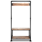 Artiss Clothes Rack Coat Stand 161x80cm Hanger Closet PIPE-DIY-HANGER