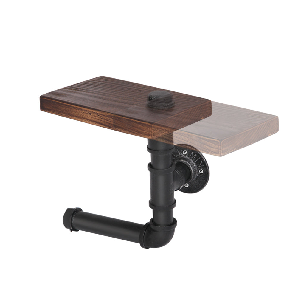 Artiss Floating DIY Pipe Shelf Toilet Paper Holder PIPE-DIY-PAPER