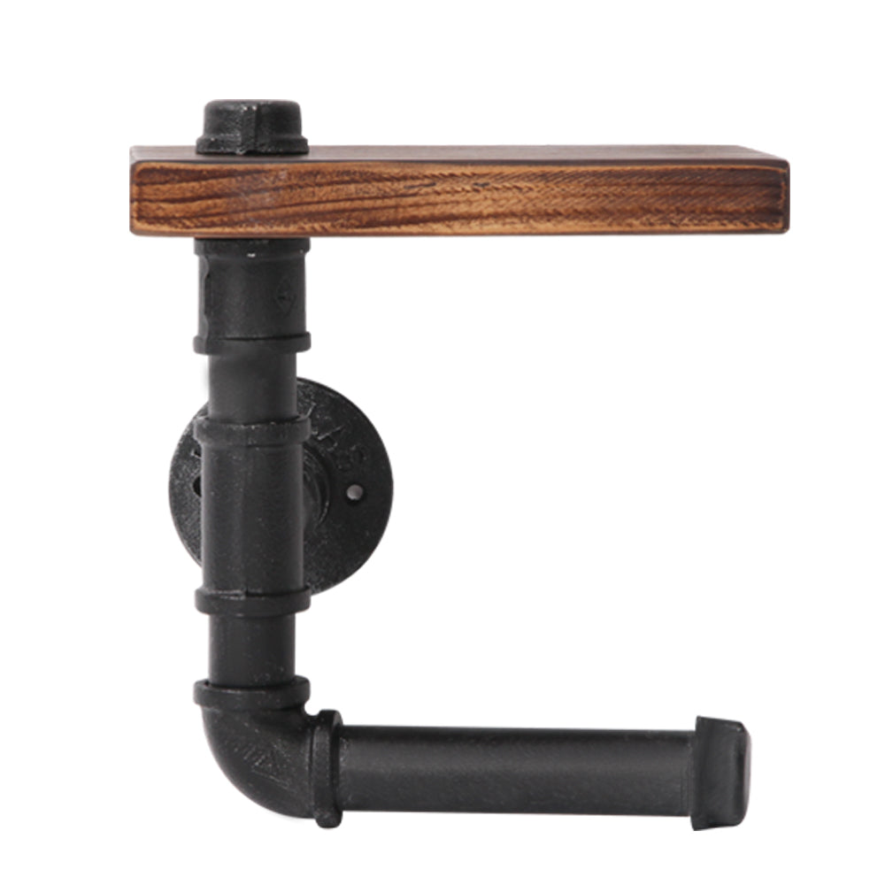 Artiss Floating DIY Pipe Shelf Toilet Paper Holder PIPE-DIY-PAPER