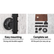 Artiss Floating DIY Pipe Shelf Toilet Paper Holder PIPE-DIY-PAPER