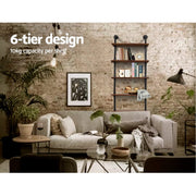 Artiss Floating DIY Pipe Shelf 6 Tiers - IDA PIPE-DIY-SHELF-60
