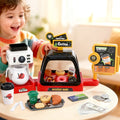 Keezi Kids Pretend Role Play Toy Coffee Shop with Coffee Maker Machine Play Money Food Tea Party Set PLAY-B-COFFEE-41PCS
