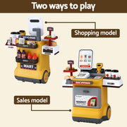 Keezi Kids Pretend Playset Supermarket Shopping Role Play Toy Cash Food 48PCS PLAY-B-MARKET-48PCS-YL