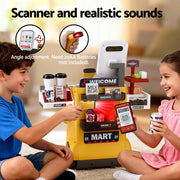 Keezi Kids Pretend Playset Supermarket Shopping Role Play Toy Cash Food 48PCS PLAY-B-MARKET-48PCS-YL
