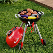 Keezi Kids Pretend Kitchen BBQ Playset Role Play Toy with charcoal Play Food Cup PLAY-BBQ-BK