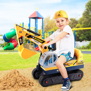 Keezi Ride On Car Toys Kids Excavator Digger Sandpit Bulldozer Car Pretend Play PLAY-CAR-DIGGER