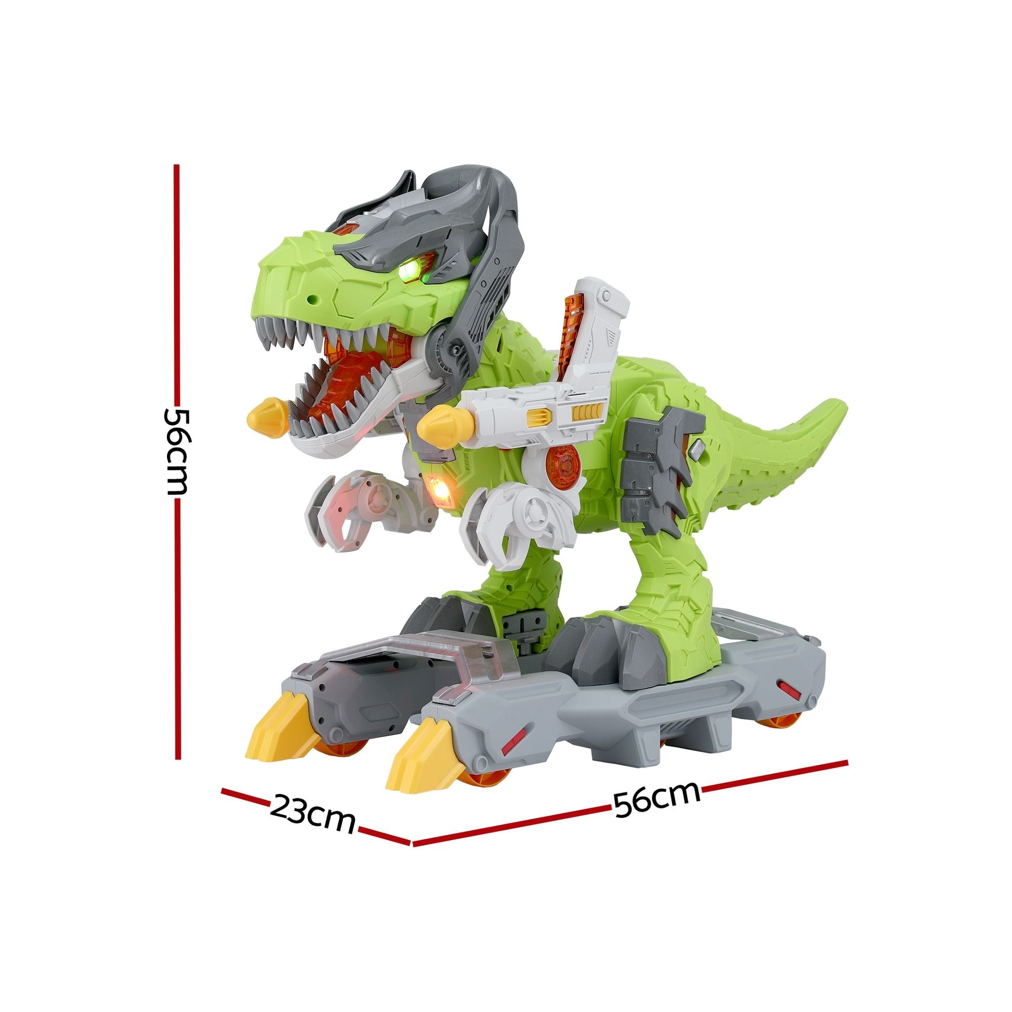 Keezi Kids Dinosaur Ride On Push Car Toy with Spray Function Indoor Outdoor Toys PLAY-CAR-DSR-GN