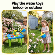 Keezi Ride On Digger with Sand and Water Table Sandpit Toys Set PLAY-DIGGER-WIND