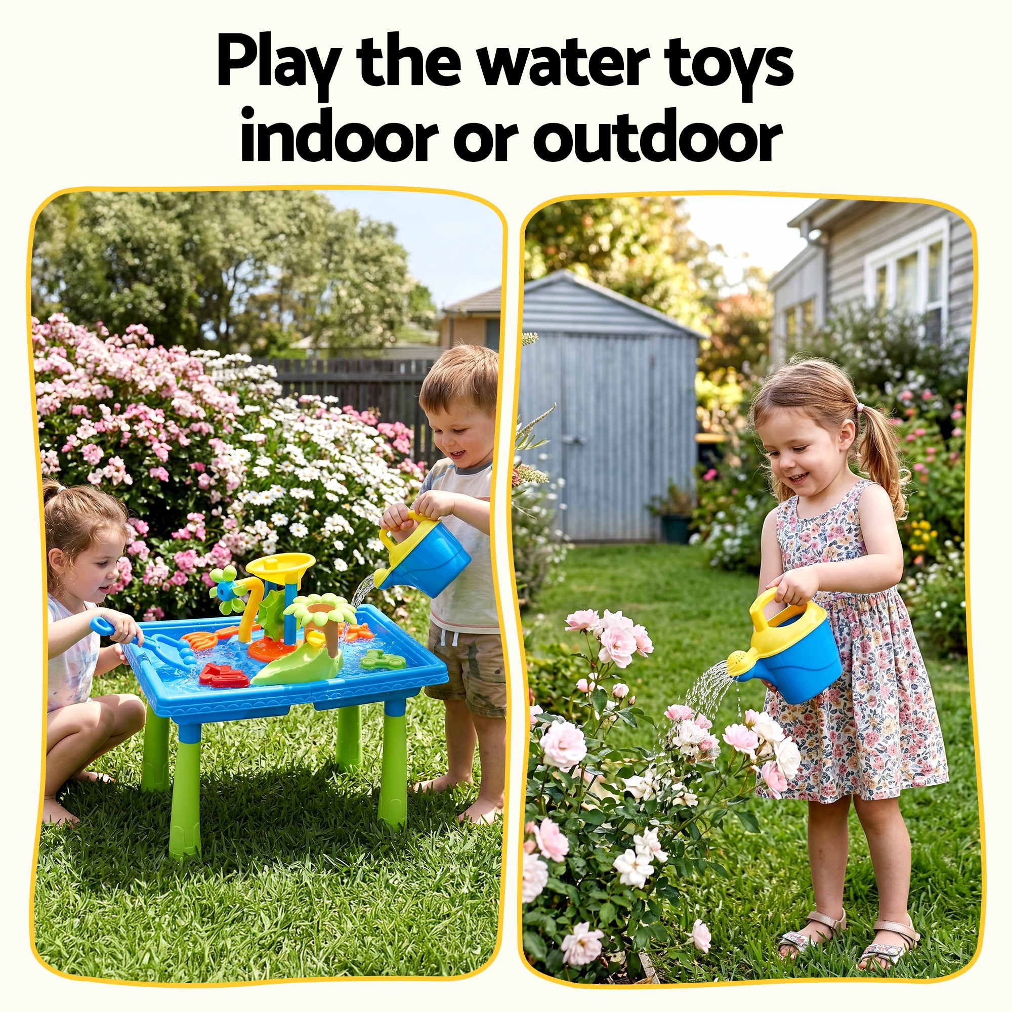 Keezi Ride On Digger with Sand and Water Table Sandpit Toys Set PLAY-DIGGER-WIND