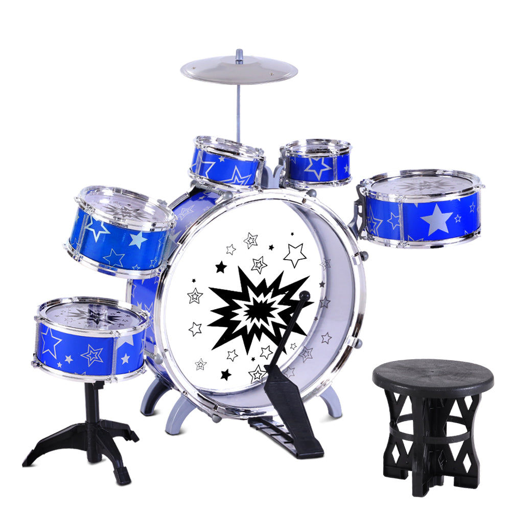 Keezi 11 Piece Kids Drum Set PLAY-DRUM-8