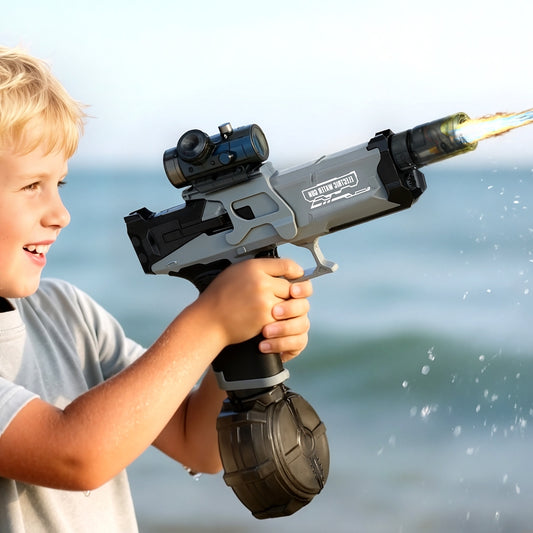 Keezi Kids Adult Electric Water Gun 500ml Water Tank Light Squirt Guns Toys PLAY-EWGUN-BK
