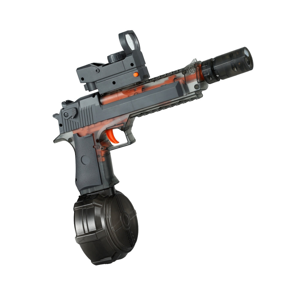 Keezi Kids Adult Electric Water Gun 500ml Water Tank Light Squirt Guns Toys Grey PLAY-EWGUN-GE